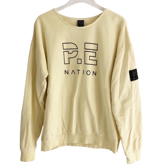 P.E. Nation Crew Neck Heads Up Sweatshirt Size Medium - Picture 3 of 7